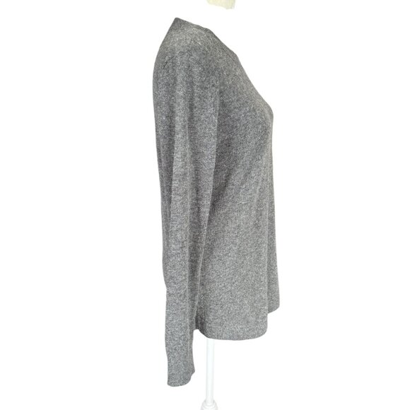 LOFT gray long sleeve crew neck pullover stretchy soft sweater women's size XS - Picture 3 of 8